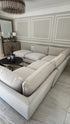 Oscar Pebble 4 Piece Corner Sofa & Stool